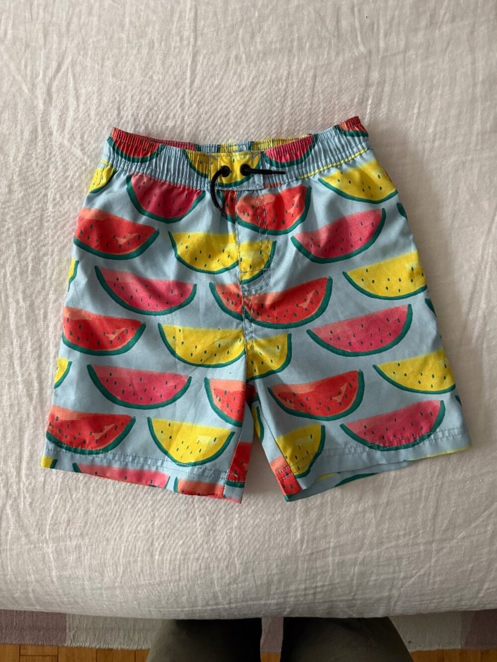 Tea Collection Mid-Length Swim Trunks - Watermelons Size 7 - EUC